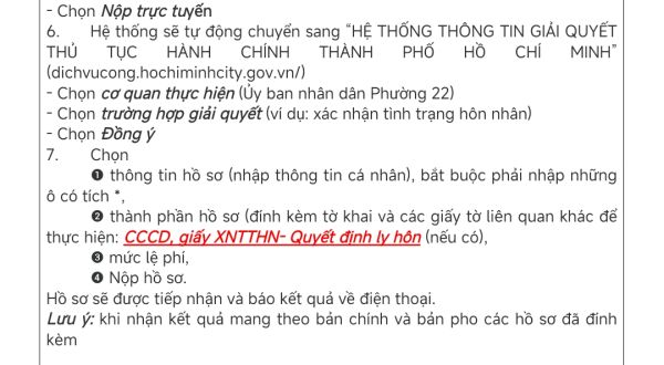 Hướng dẫn nộp hồ sơ qua Cổng dịch vụ công quốc gia