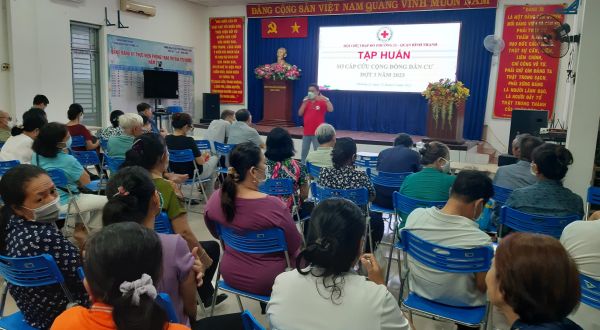 Tập huấn sơ cấp cứu khu vực địa bàn dân cư đợt 3 năm 2023 